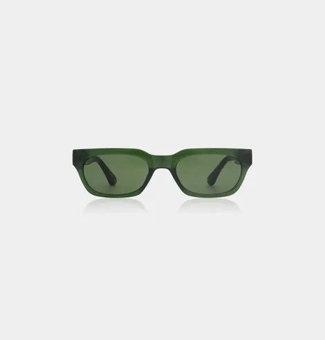 A. KJRBEDE Sunglasses Bror - Dark Green Transparent