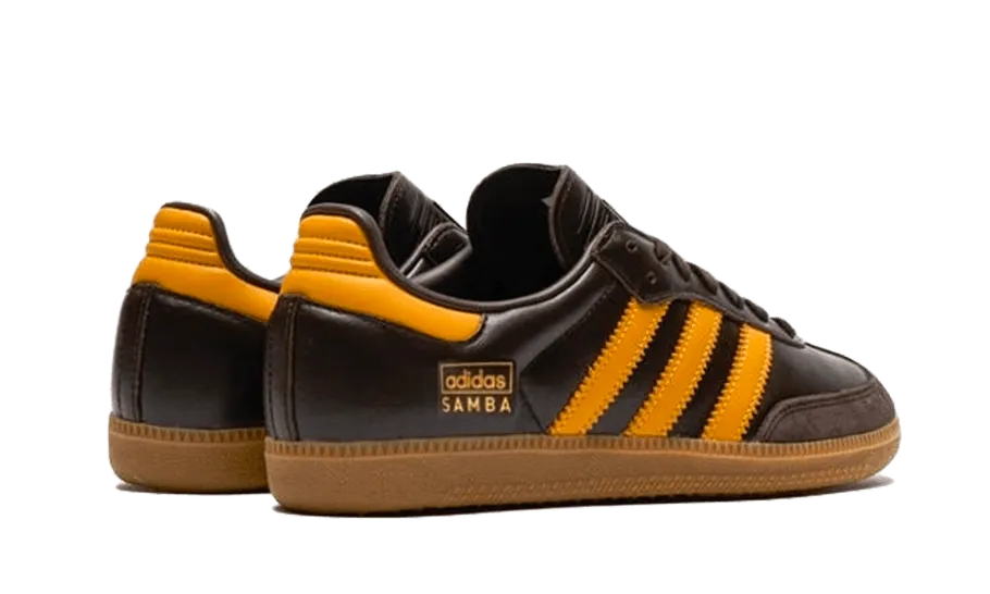 Adidas Samba OG Dark Brown Yellow