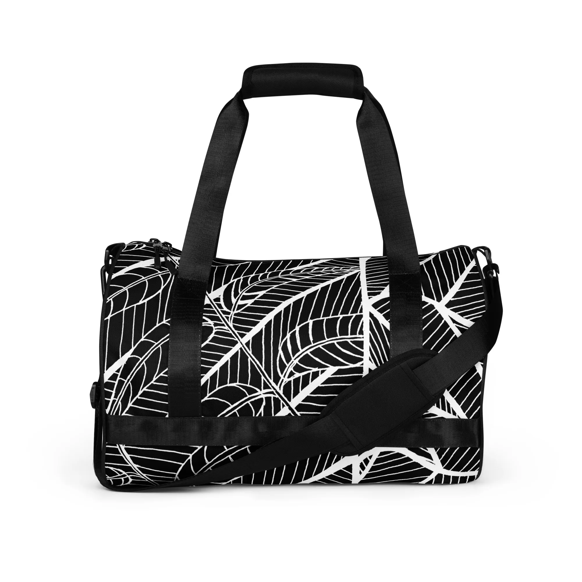 All-over print gym bag – Pecan Leaves Underwater