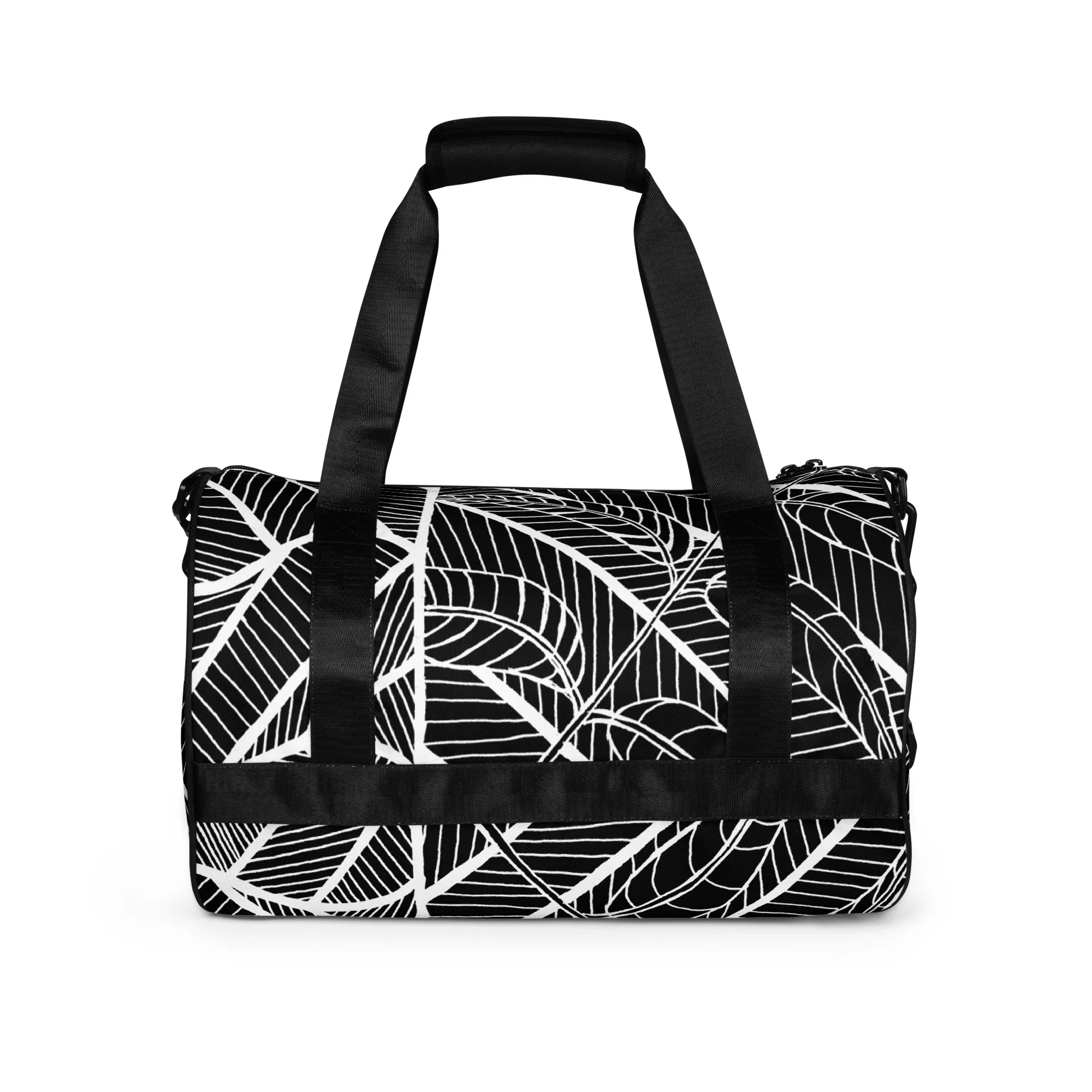 All-over print gym bag – Pecan Leaves Underwater