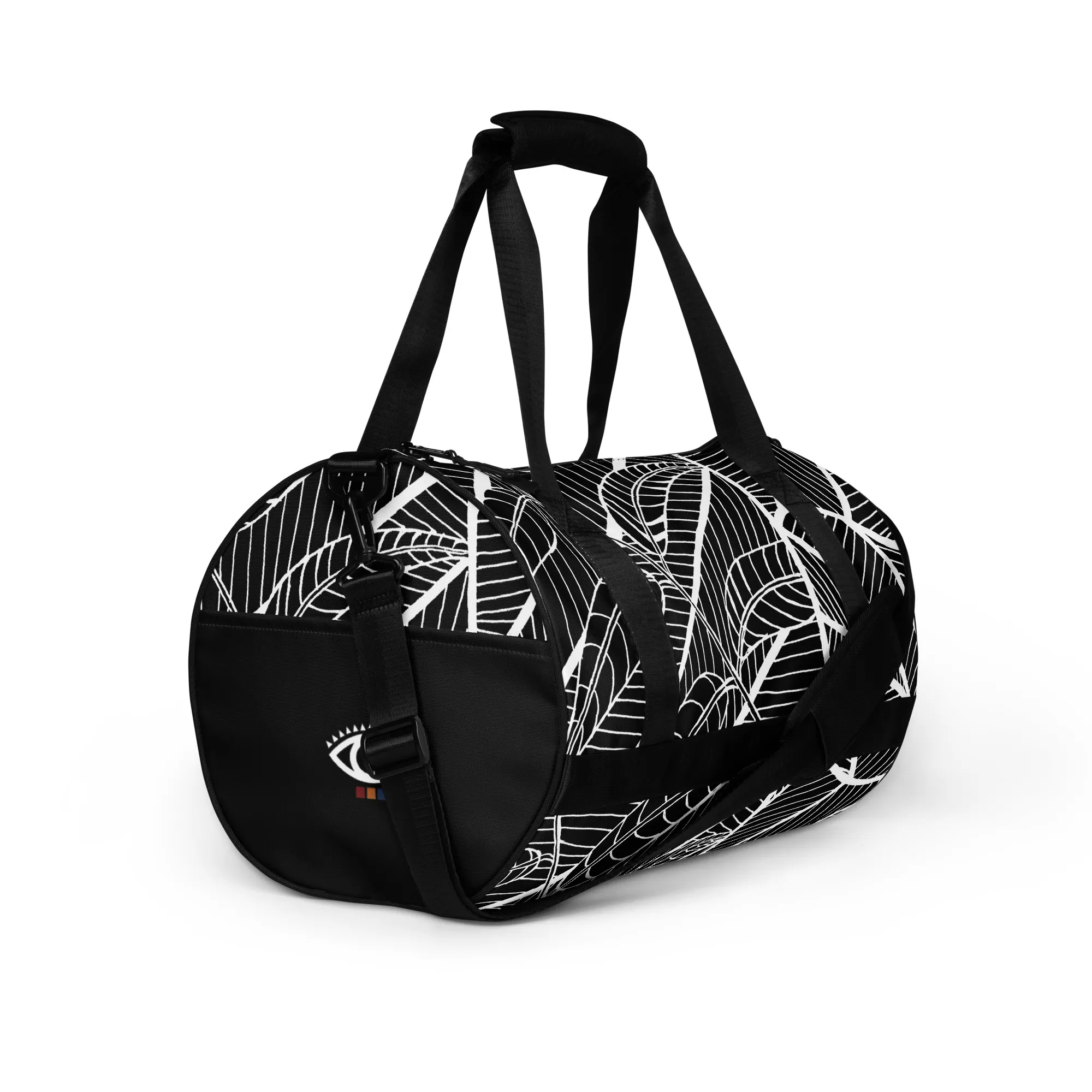 All-over print gym bag – Pecan Leaves Underwater