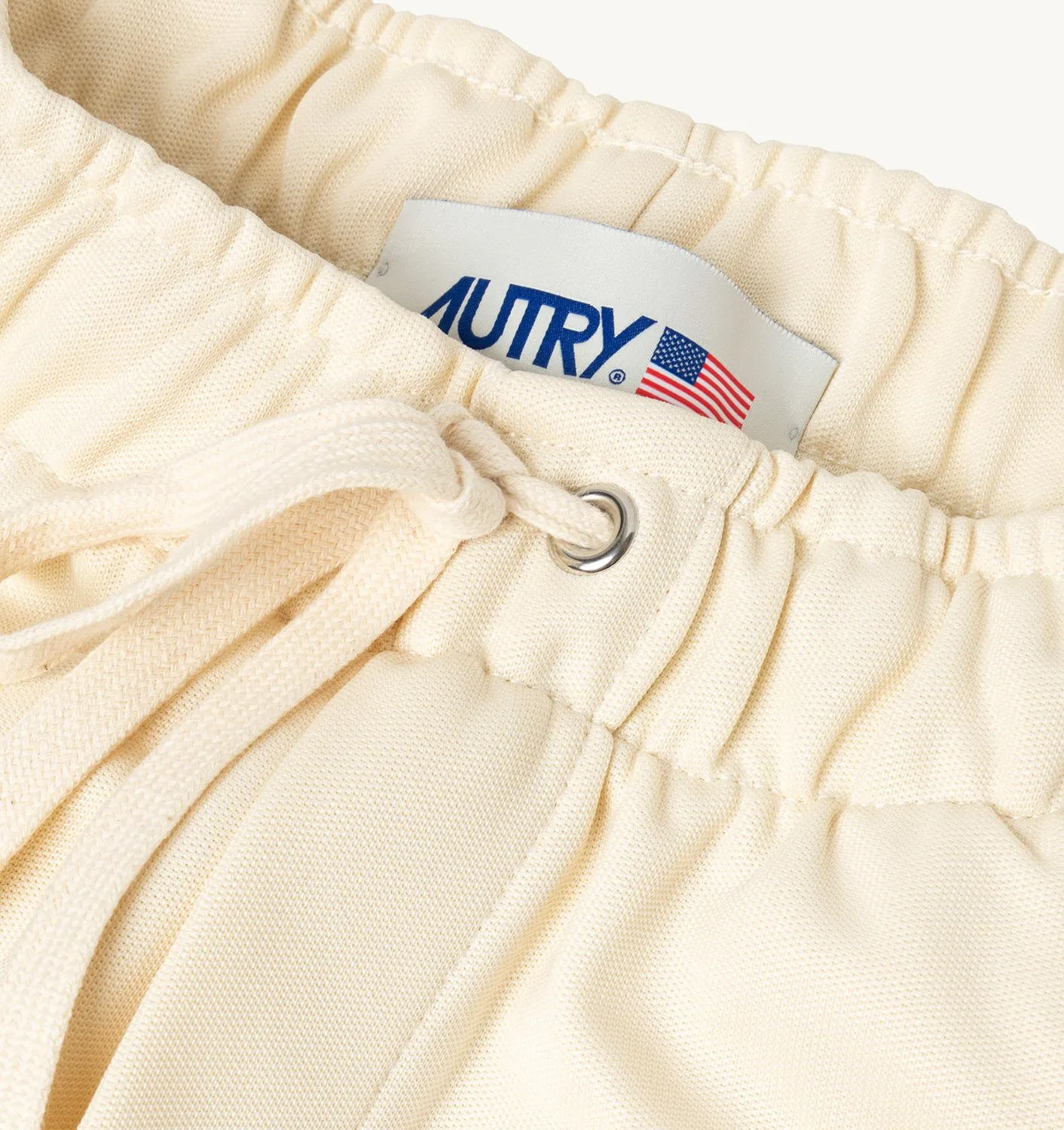 AUTRY APPAREL WOMANJOGGERS IN WHITE TECHNICAL JERSEY