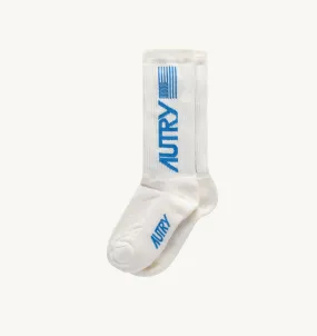 AUTRY APPAREL WOMANSOCKS IN BLUE COTTON TERRY