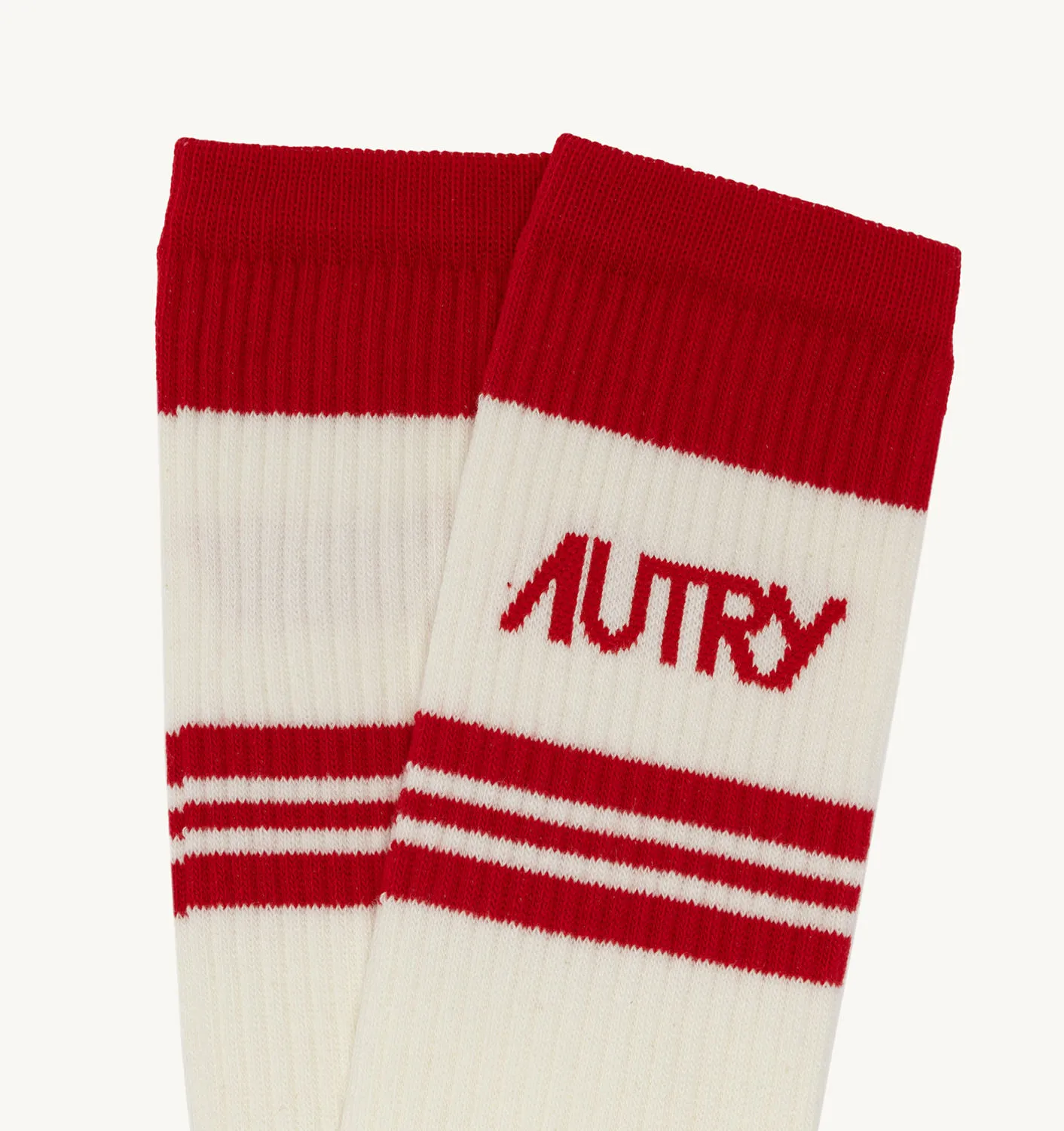 AUTRY APPAREL WOMANSOCKS IN RED COTTON TERRY