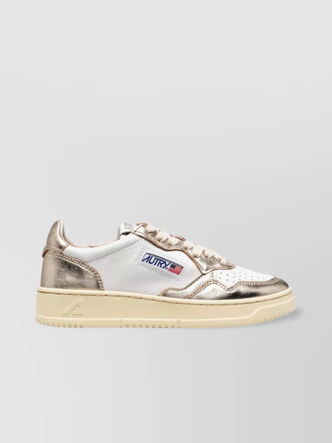 Autry   Champion low-top metallic toe sneakers