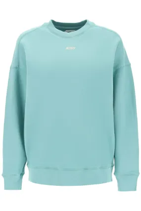 Autry crew-neck sweatshirt with logo print SWBW416A MALACHITE