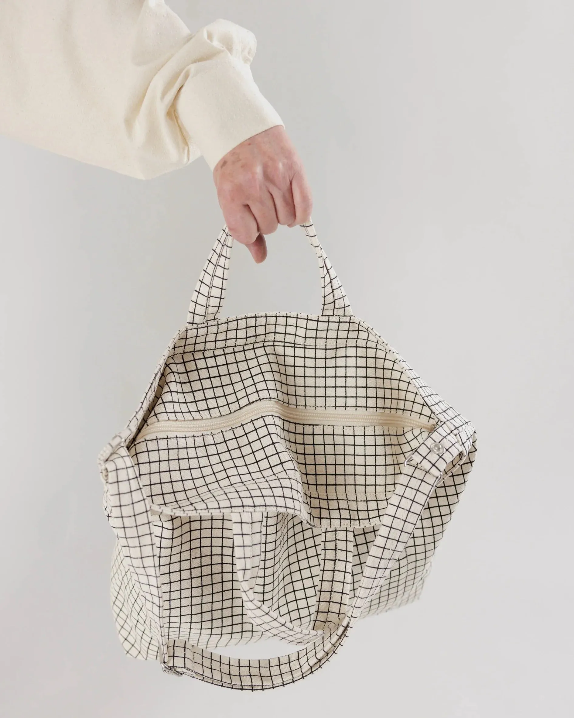 BAGGU Horizontal Zip Duck Bag | Grid