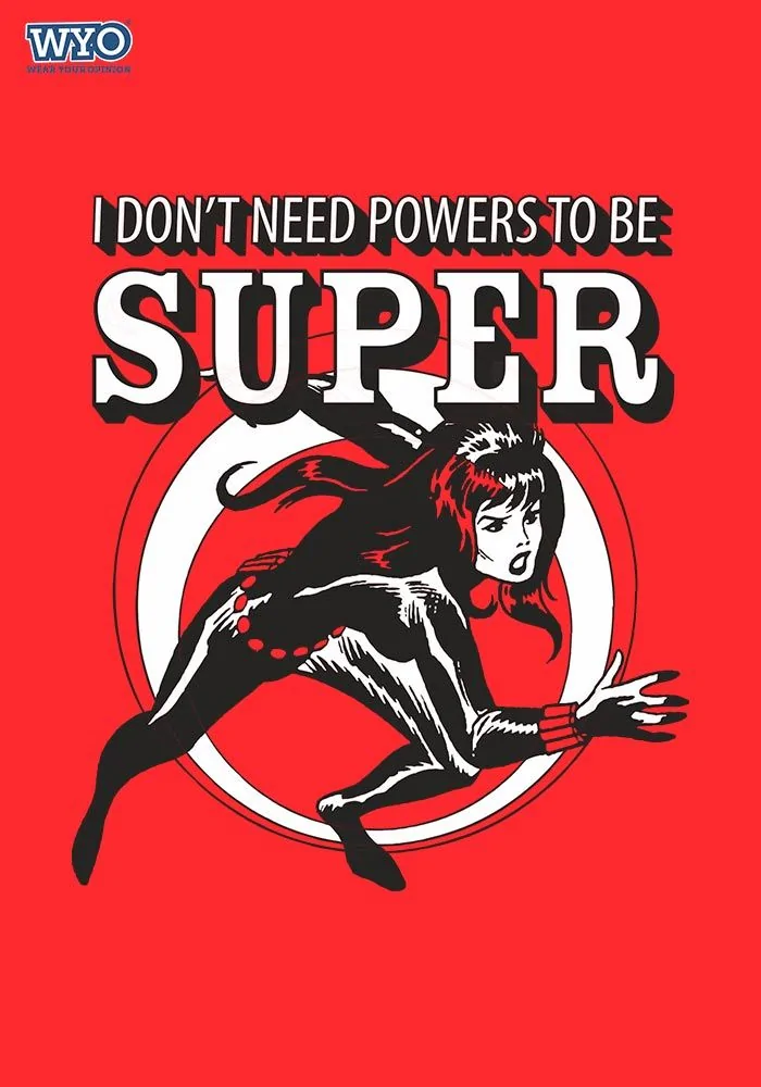 Be Super Black Widow Women Tshirt