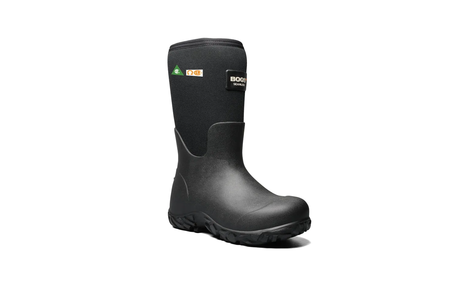 Bogs Mens Workman PP Black Rubber Work Boots