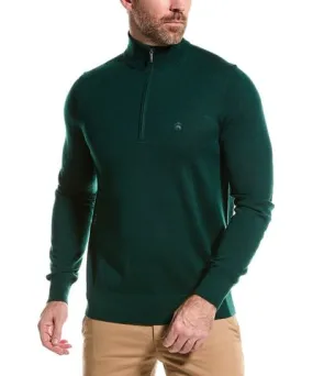 Brooks Brothers Wool 1/2-Zip Mock Sweater