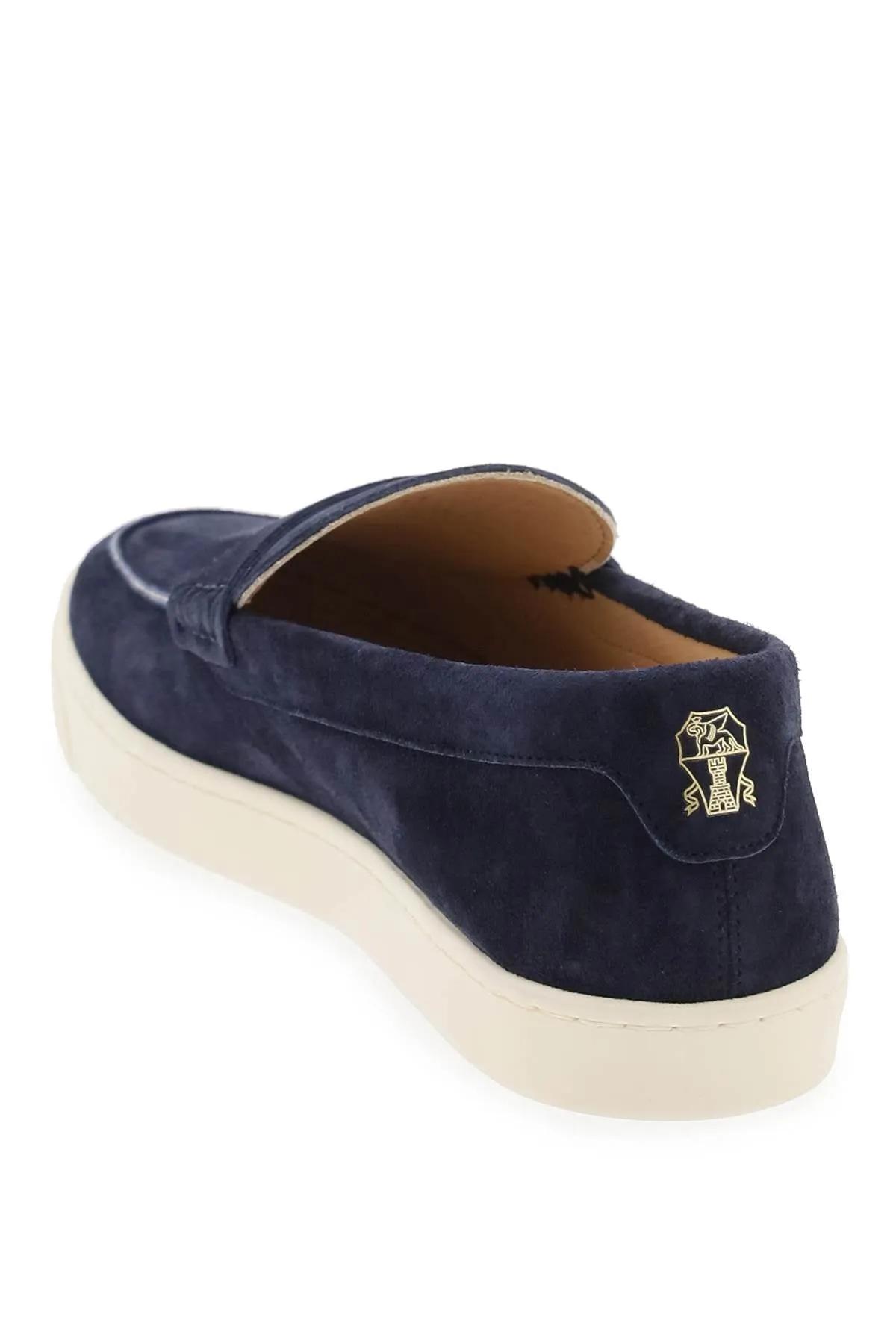 Brunello Cucinelli Suede Loafers   Blue