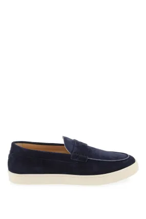 Brunello Cucinelli Suede Loafers   Blue