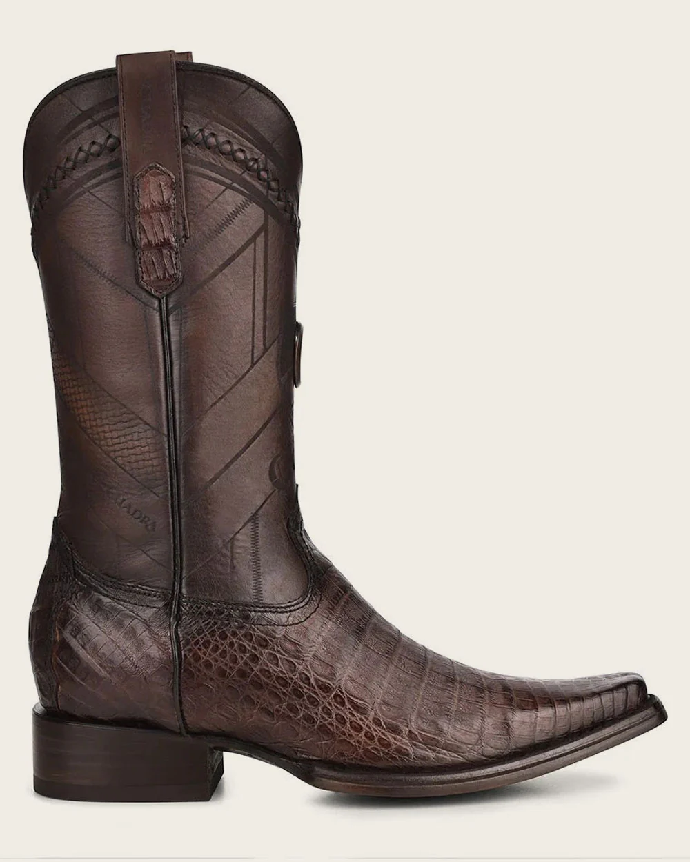 Cuadra: Original Caiman Dark Brown Boots