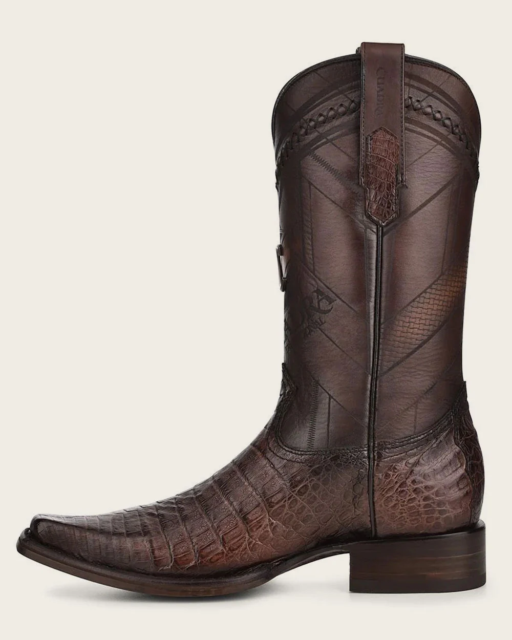 Cuadra: Original Caiman Dark Brown Boots