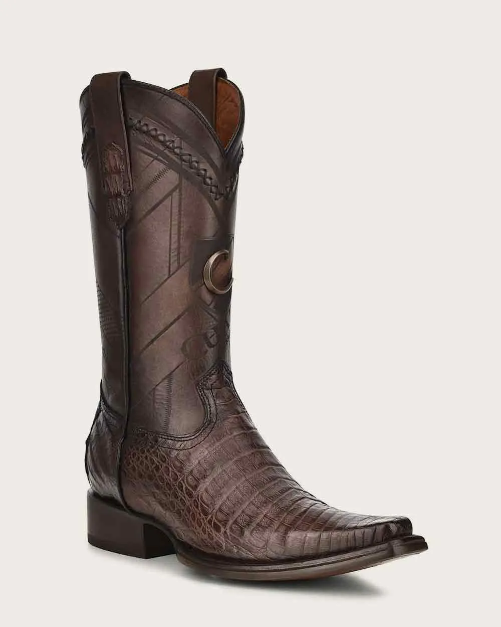 Cuadra: Original Caiman Dark Brown Boots