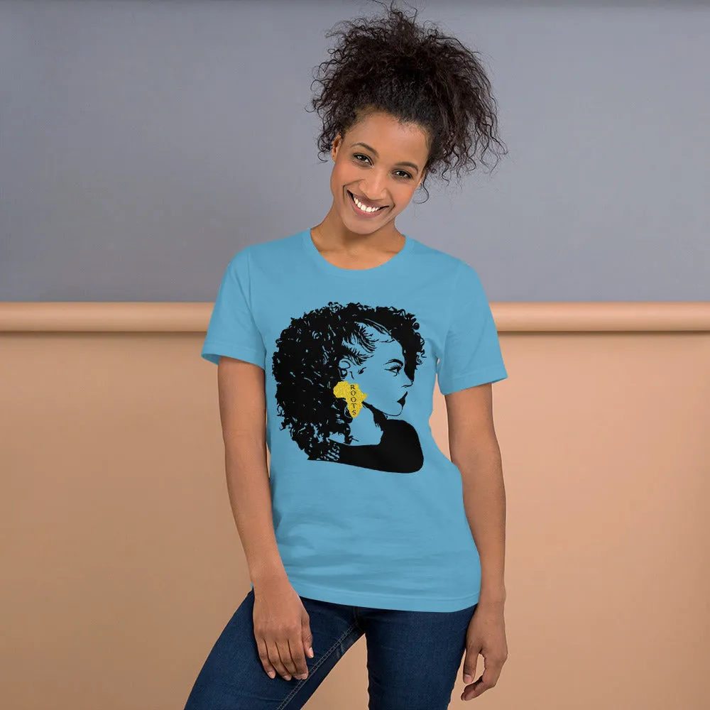 Curly Haired Black Beauty Short-Sleeve Unisex T-Shirt