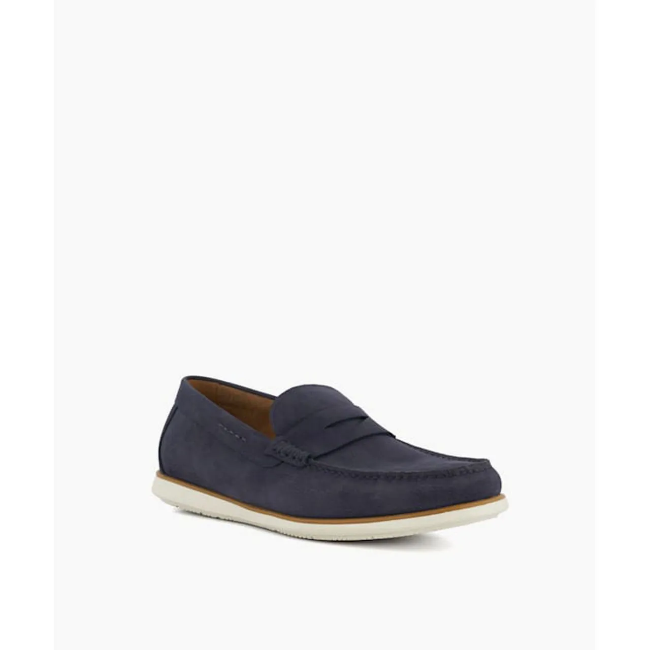 DUNE LONDON Berkly Penny Trim Loafers - Blue