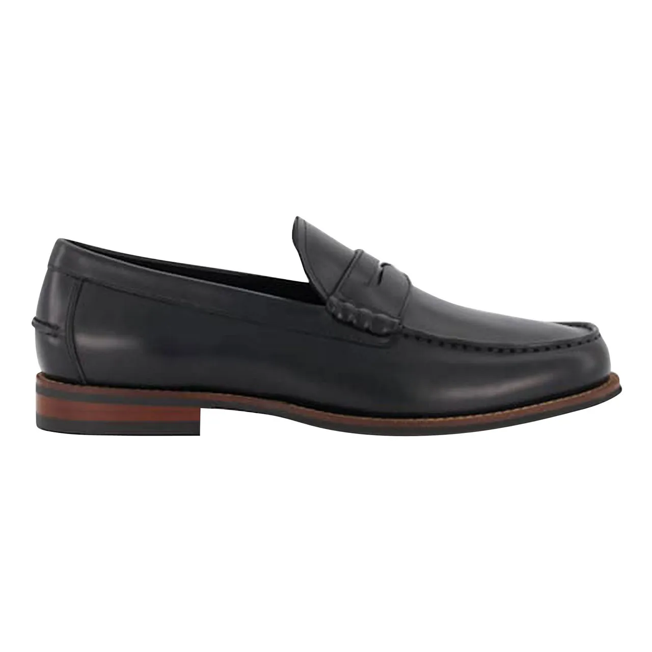 DUNE LONDON Samson Penny-Trim Loafers - Black