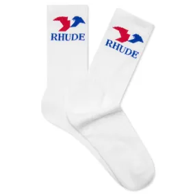 Eagle Sock - White/Red