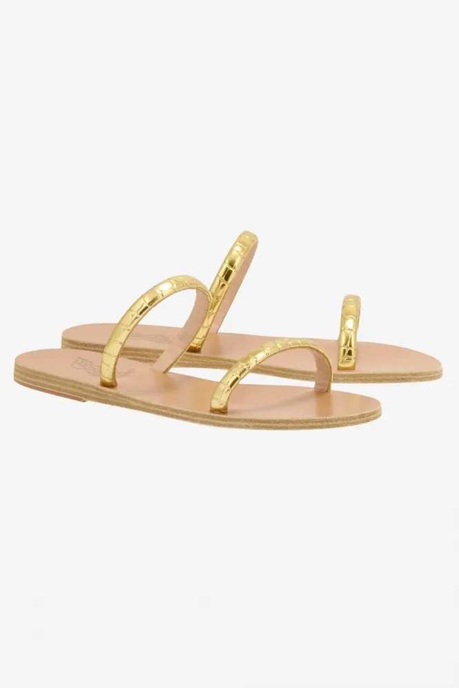 Echidna Serpente Sandals in Metallic Gold