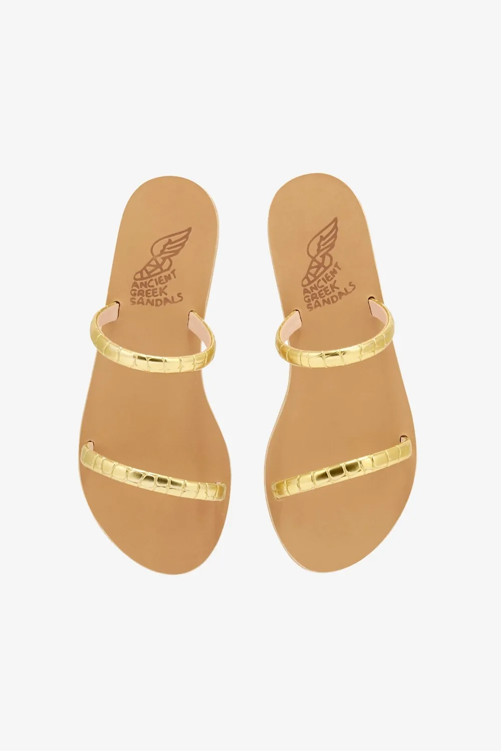 Echidna Serpente Sandals in Metallic Gold