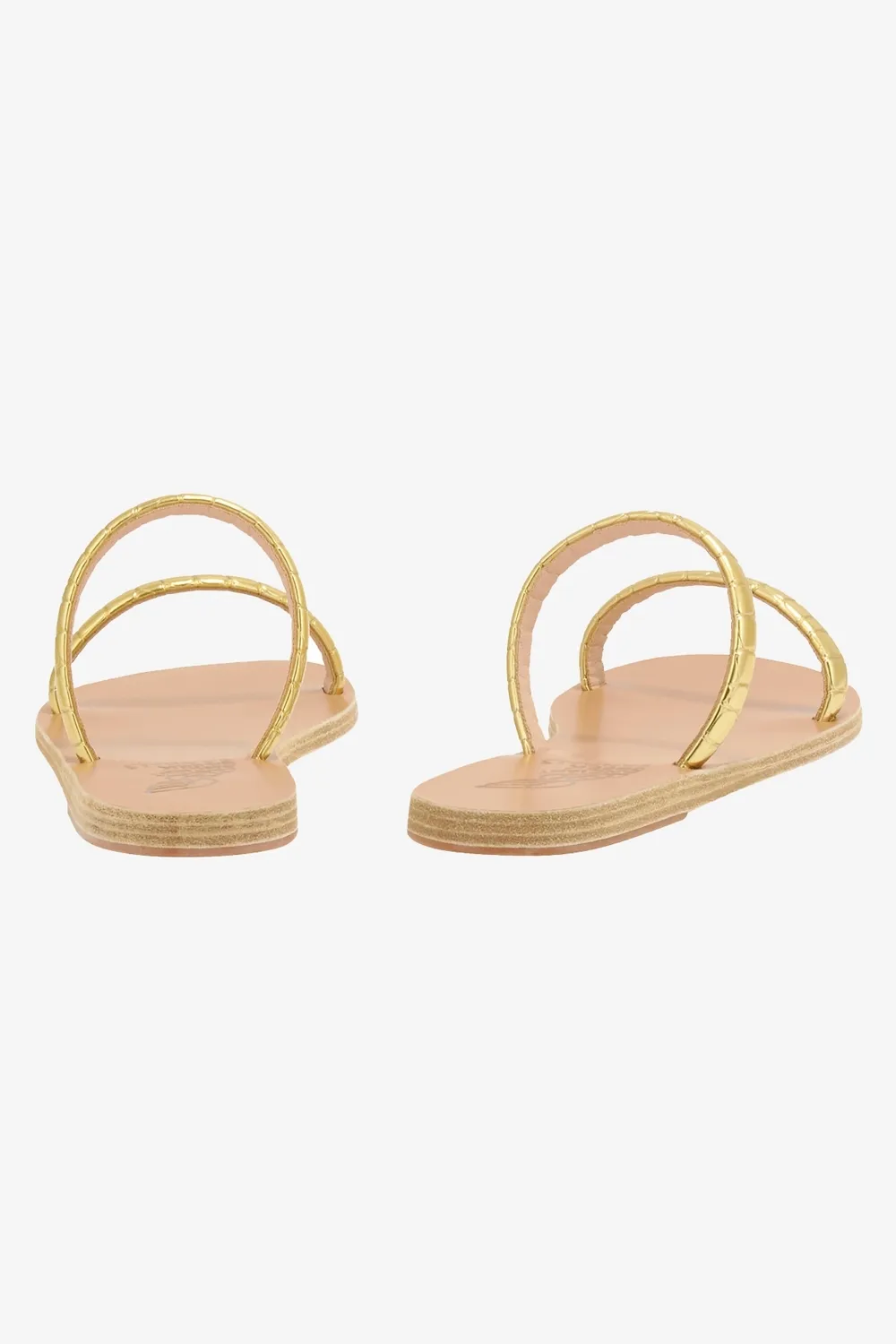 Echidna Serpente Sandals in Metallic Gold