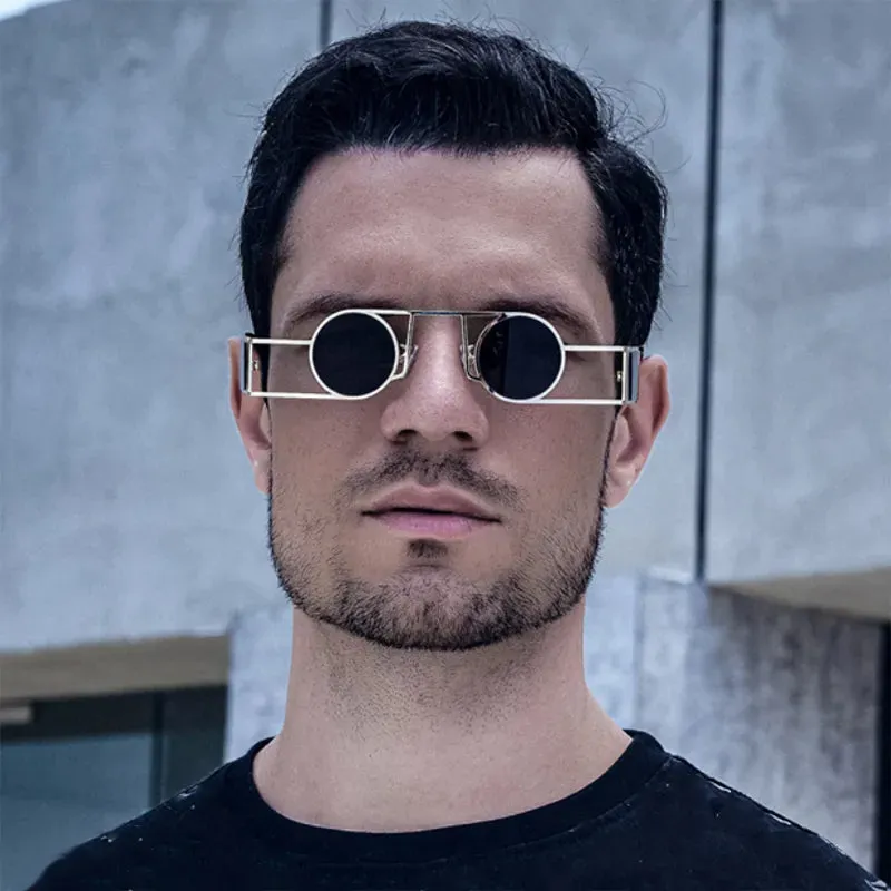 Fashion Retro Style UV400 Punk Sunglasses for Men and Women