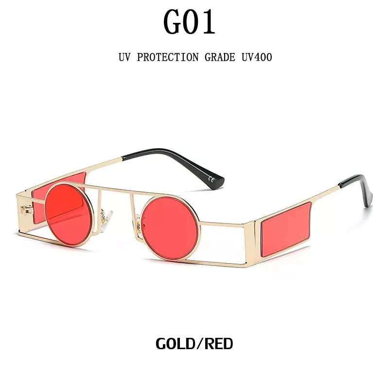 Fashion Retro Style UV400 Punk Sunglasses for Men and Women