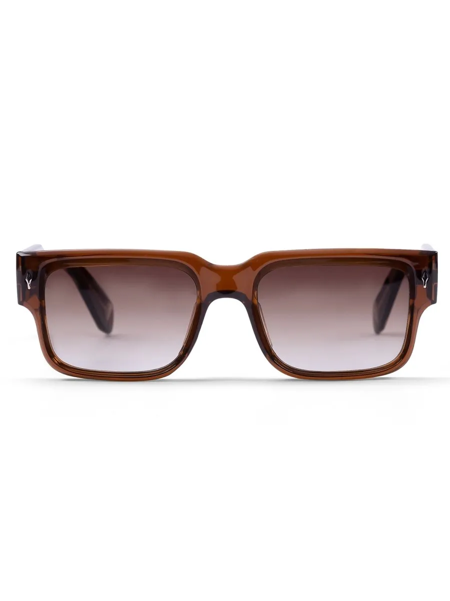 GLOSSY BROWN  SUNGLASSES