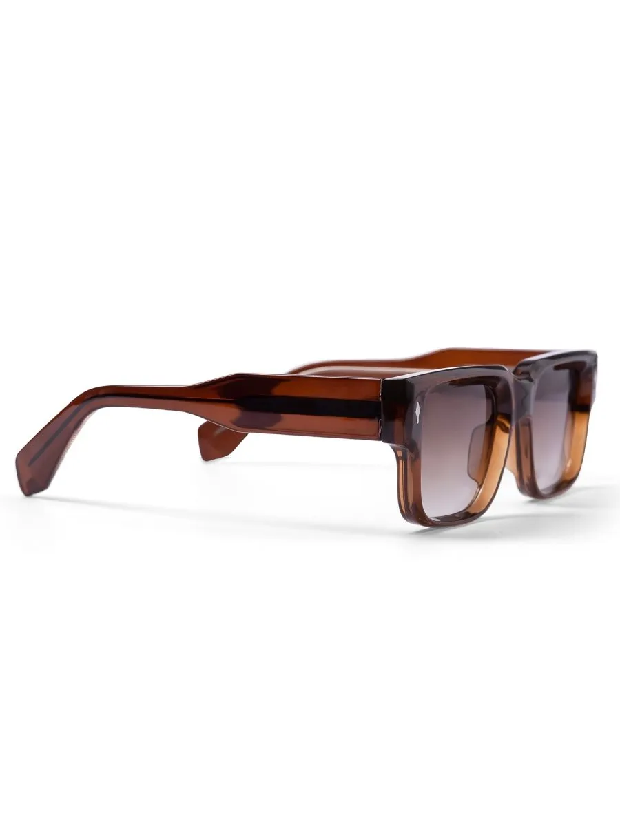 GLOSSY BROWN  SUNGLASSES