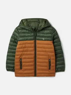 Green Showerproof Padded Packable Coat