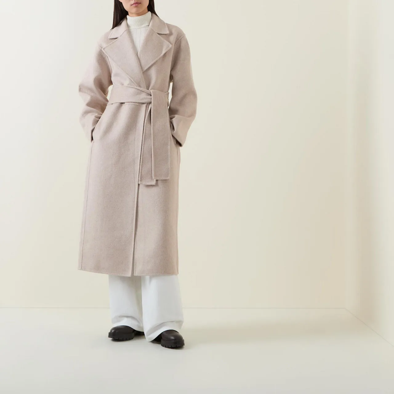 INWEAR The Sustainable Edit Tilla Wrap Coat - Beige