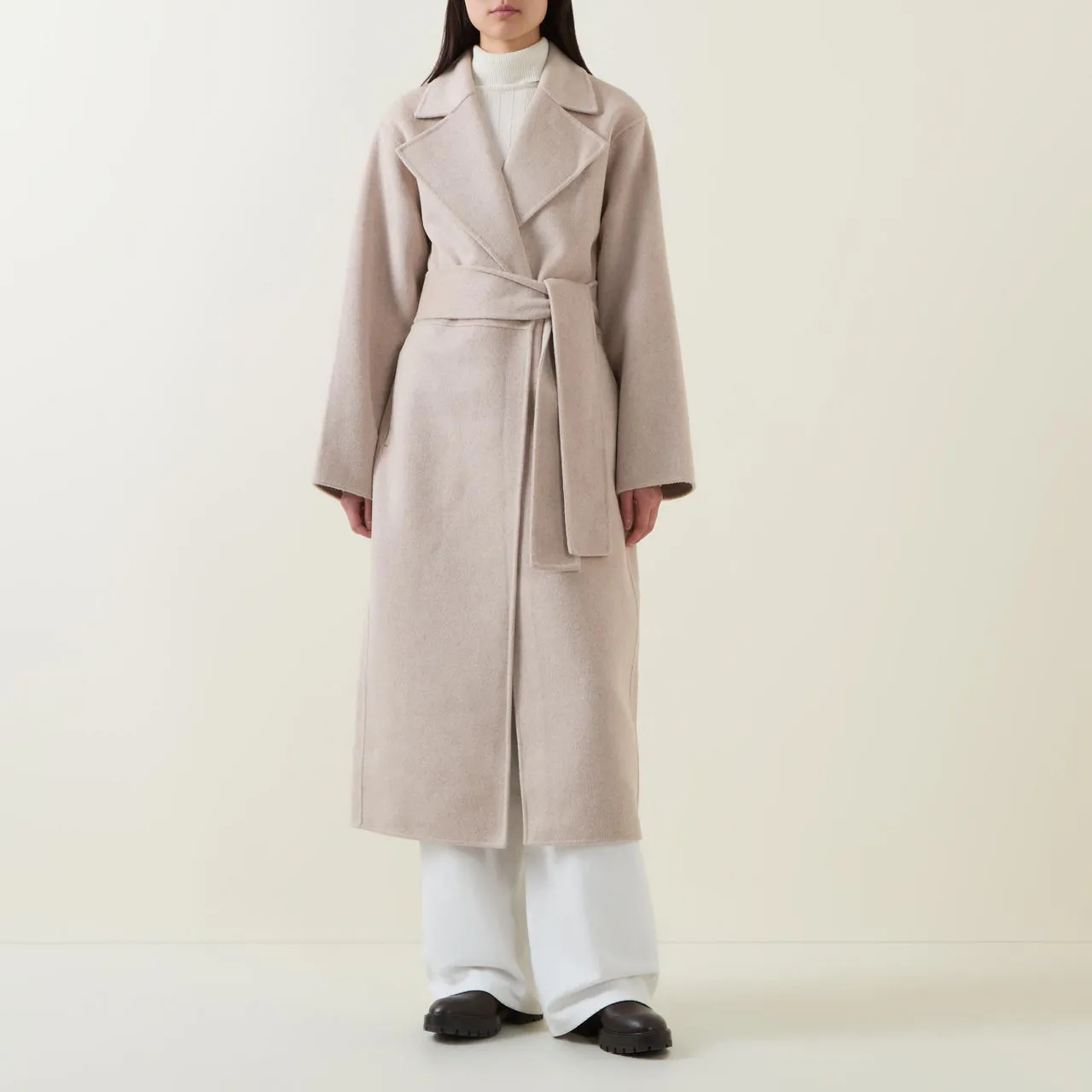 INWEAR The Sustainable Edit Tilla Wrap Coat - Beige