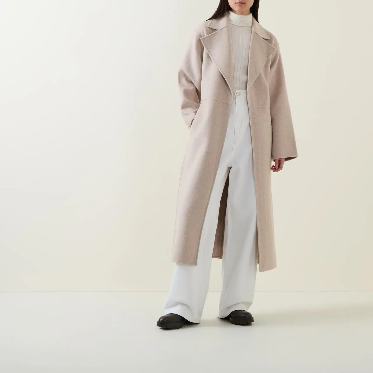 INWEAR The Sustainable Edit Tilla Wrap Coat - Beige