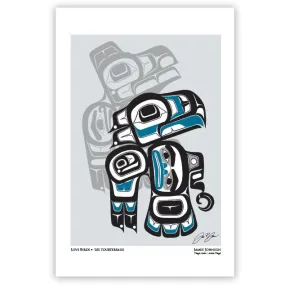 James Johnson Love Birds Art Card