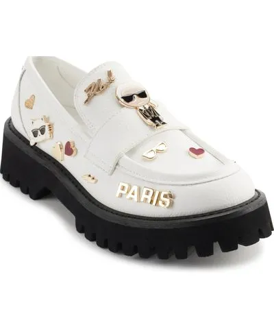 Karl Lagerfeld Paris Women's Gaston Almond Toe Lug Loafers