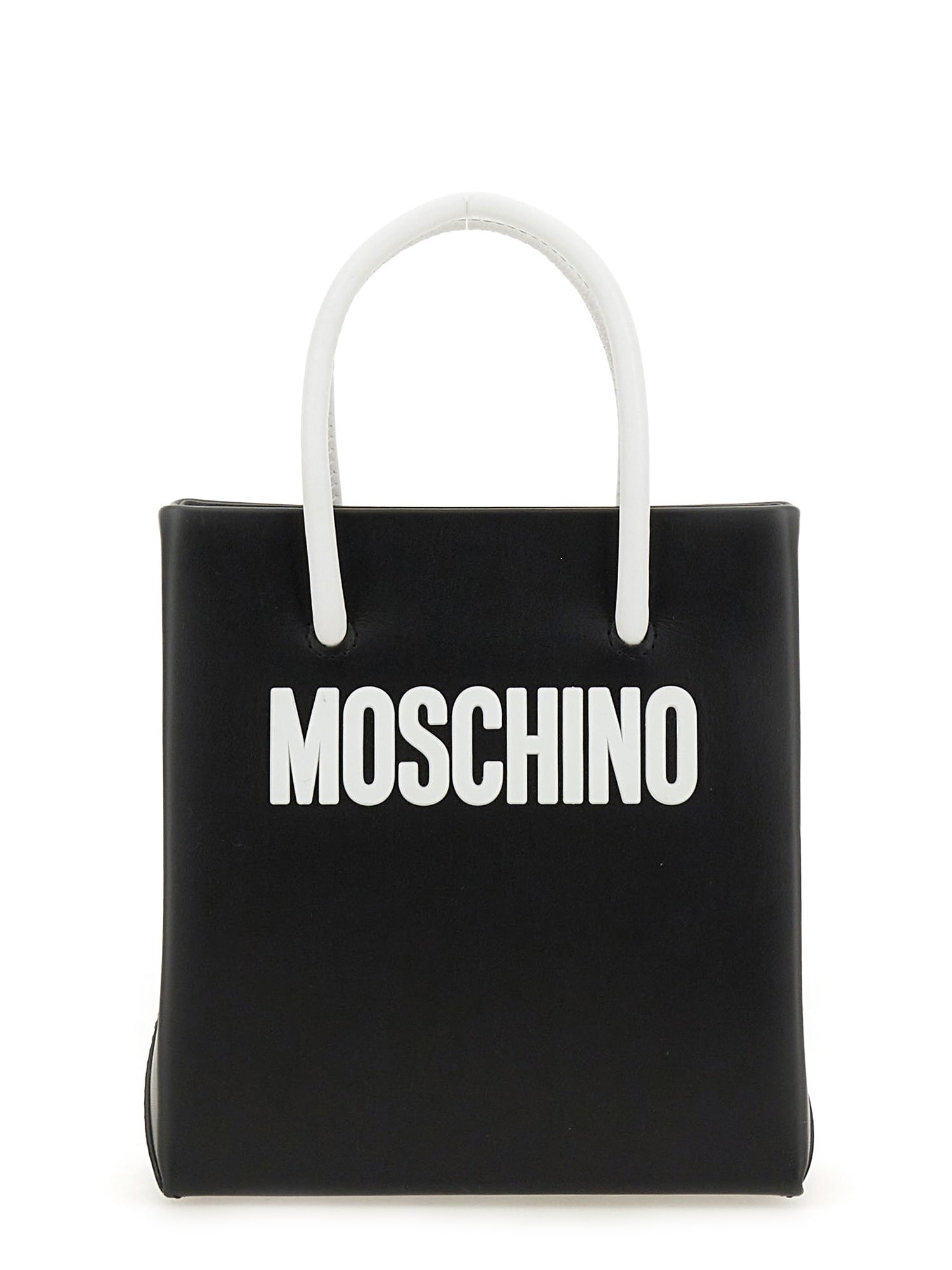 MOSCHINO    LEATHER BAG WITH LOGO