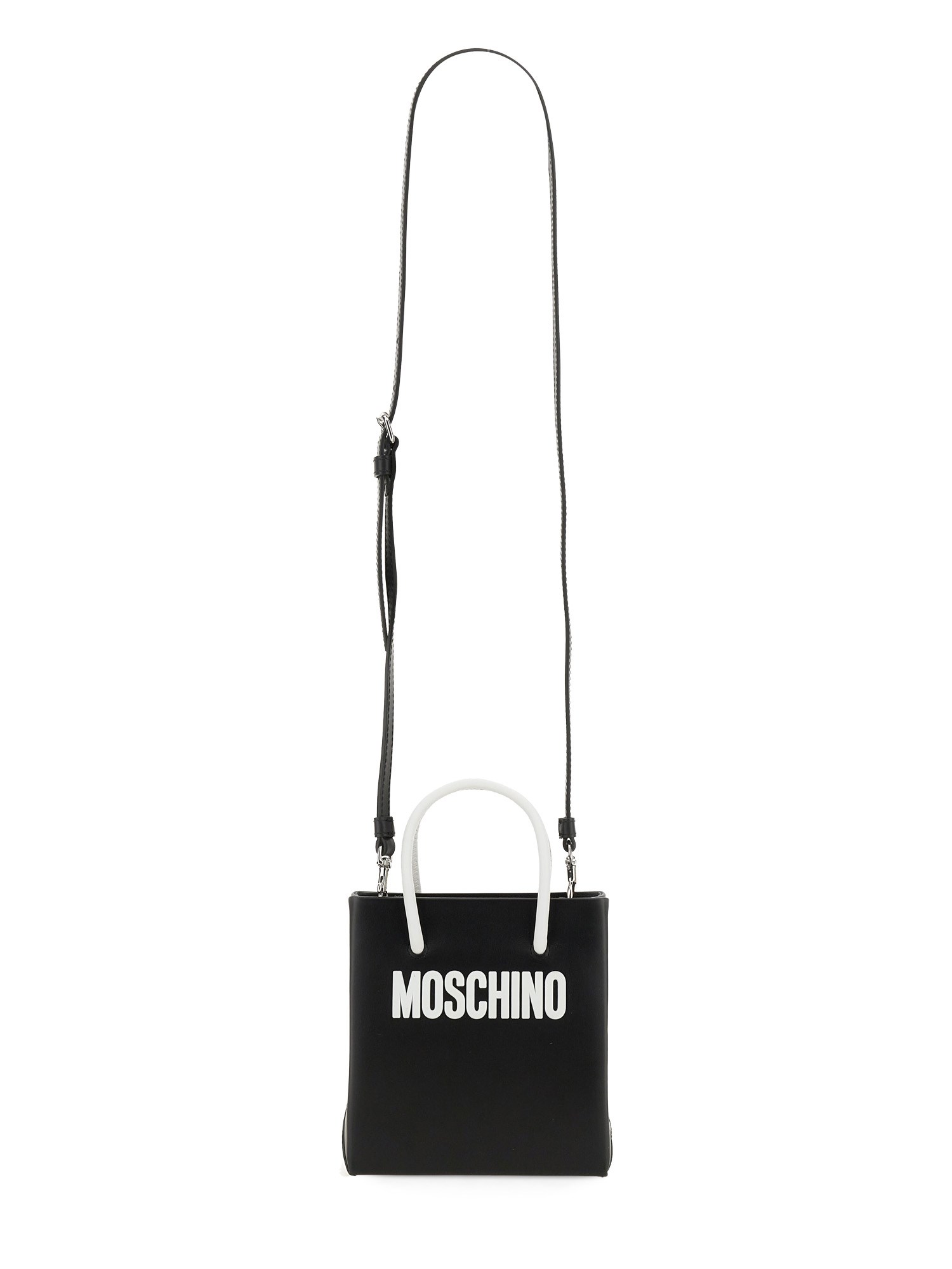 MOSCHINO    LEATHER BAG WITH LOGO