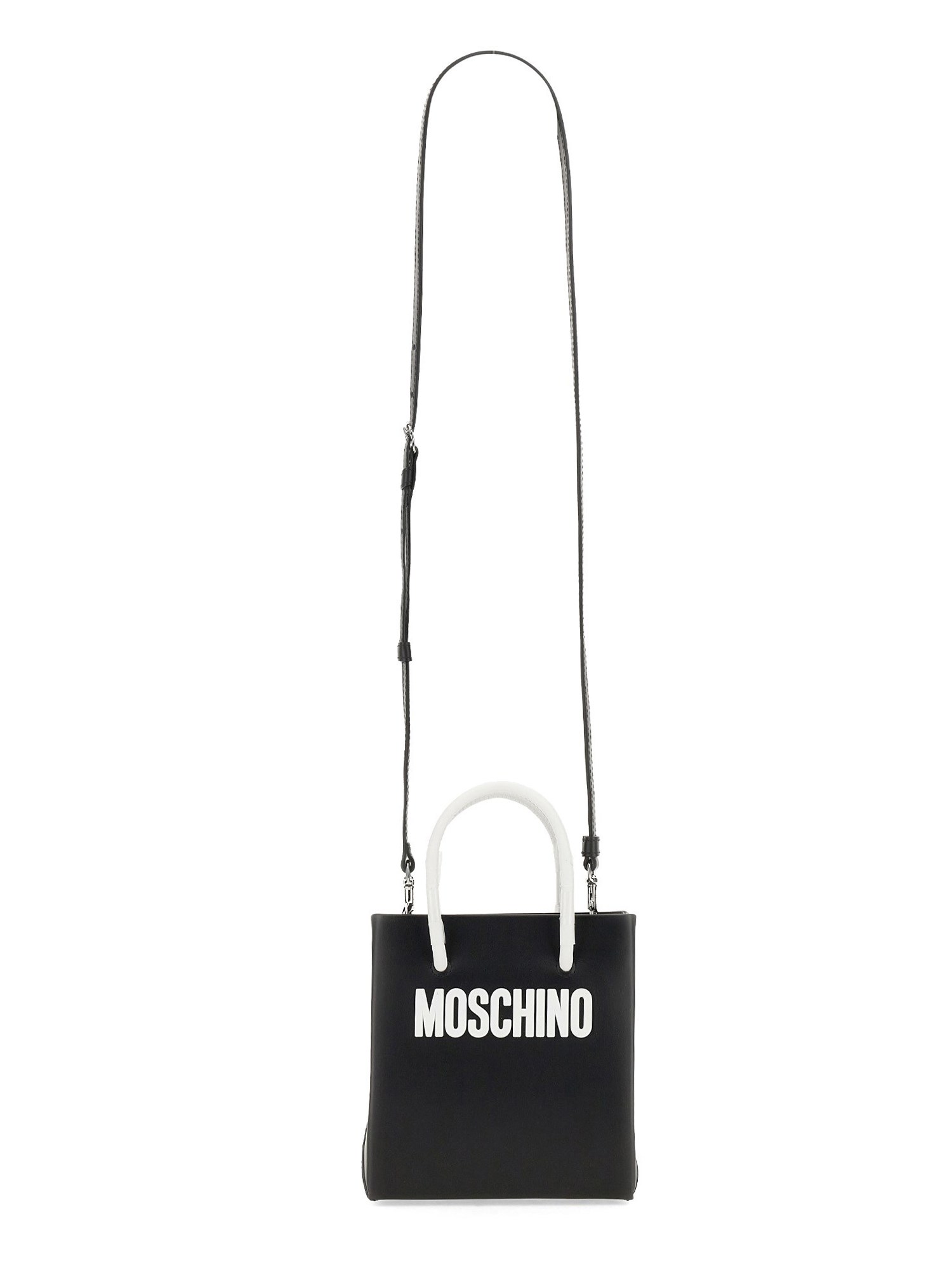 MOSCHINO    LEATHER BAG WITH LOGO