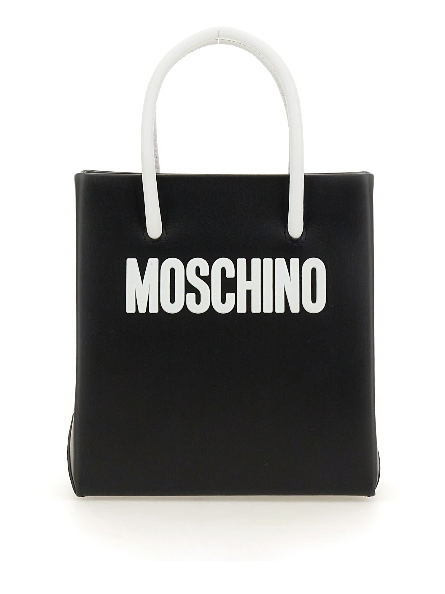 MOSCHINO    LEATHER BAG WITH LOGO