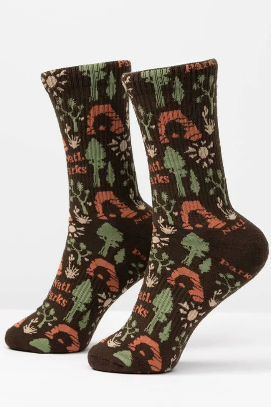 National Park Roundup Sock