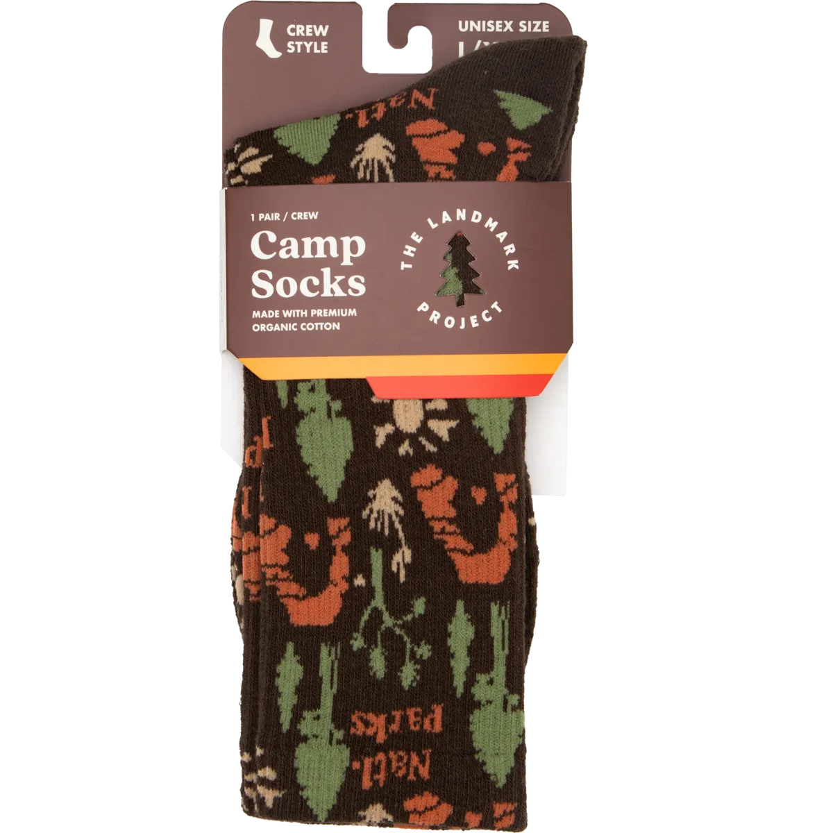 National Park Roundup Sock