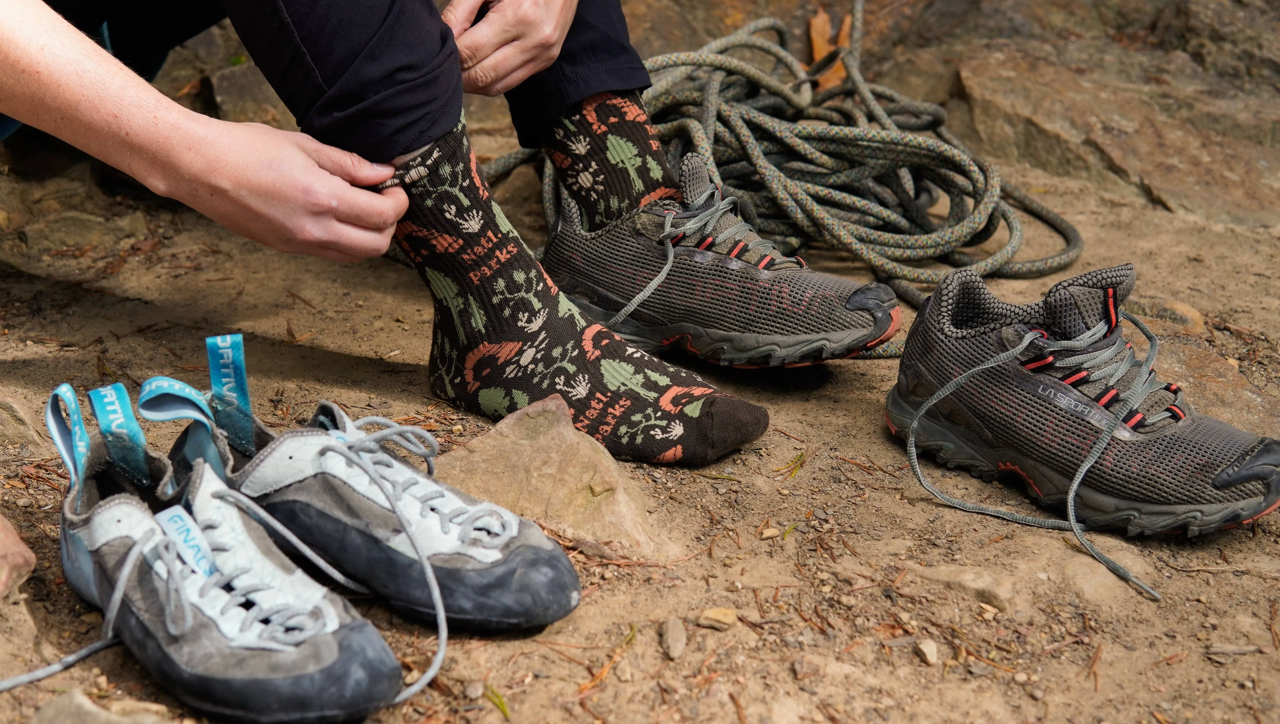 National Park Roundup Sock