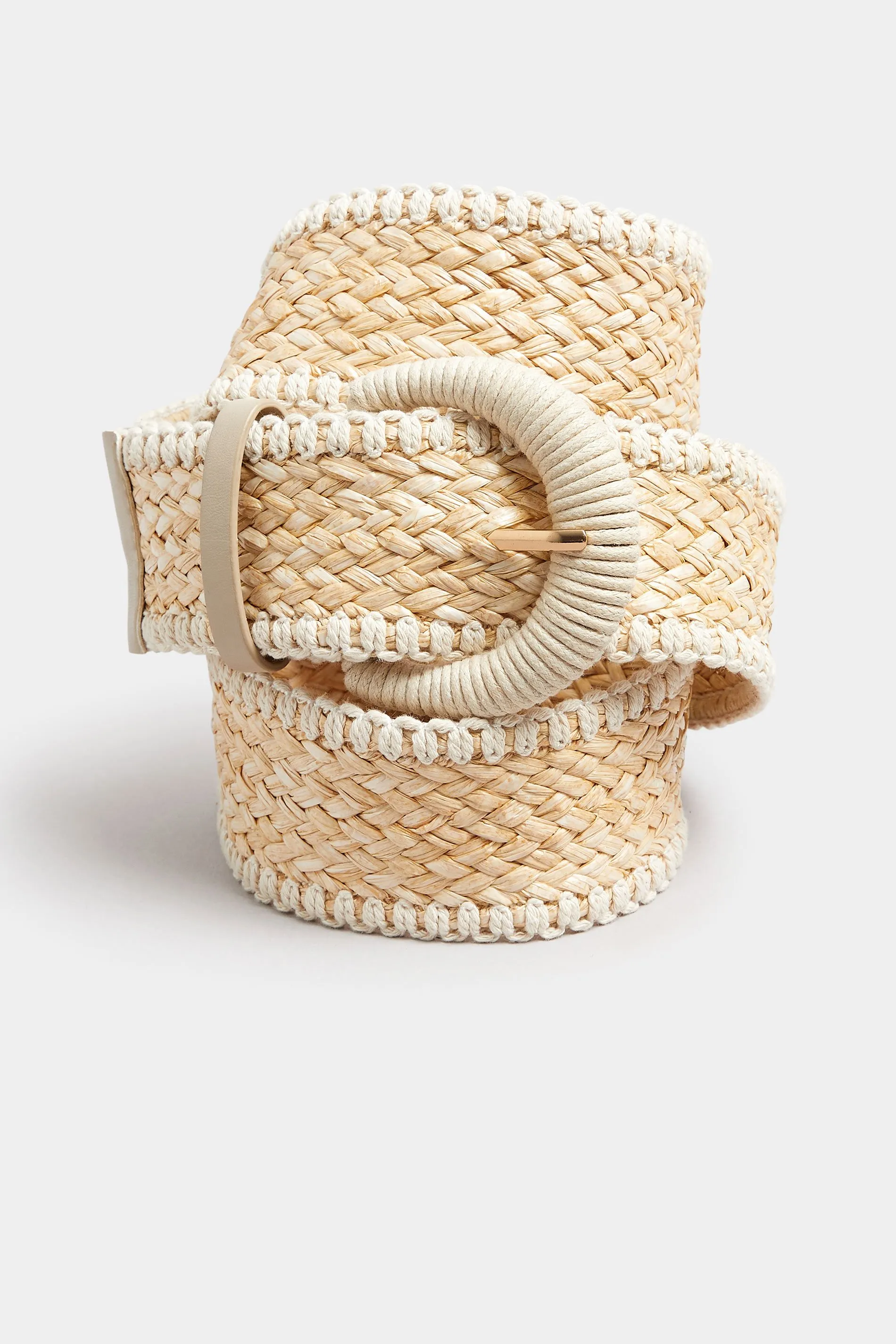 Natural Brown Raffia Belt