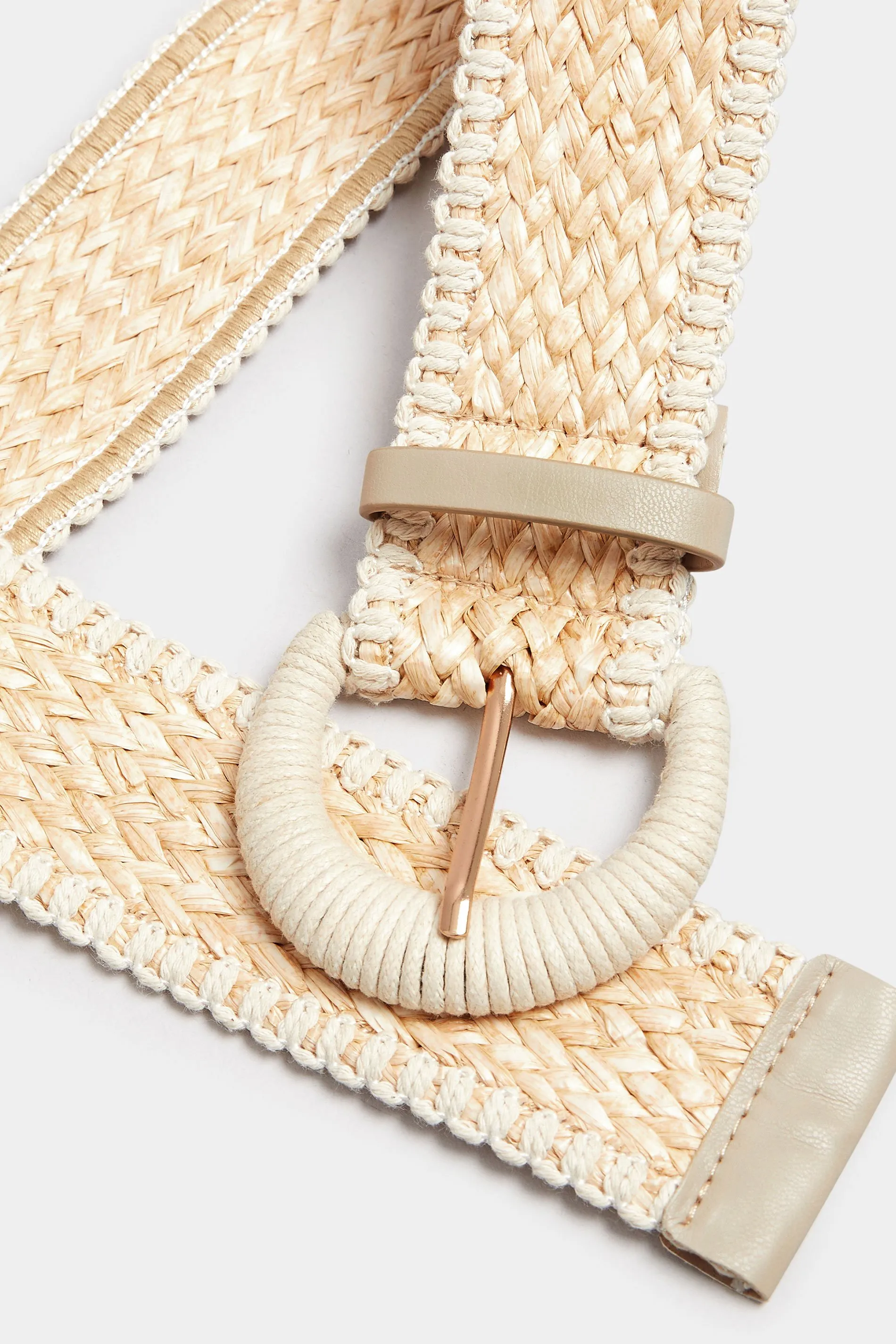 Natural Brown Raffia Belt