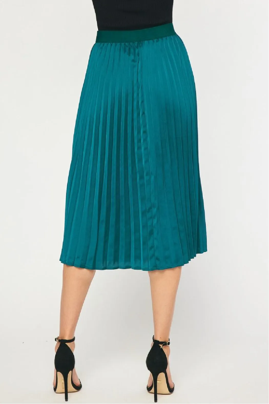 Pleated Midi Skirt