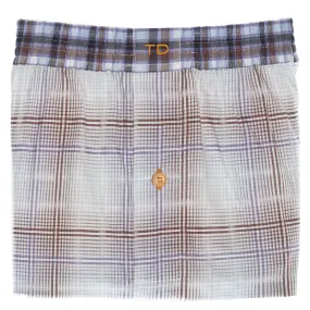 Purple Check Boxer Short