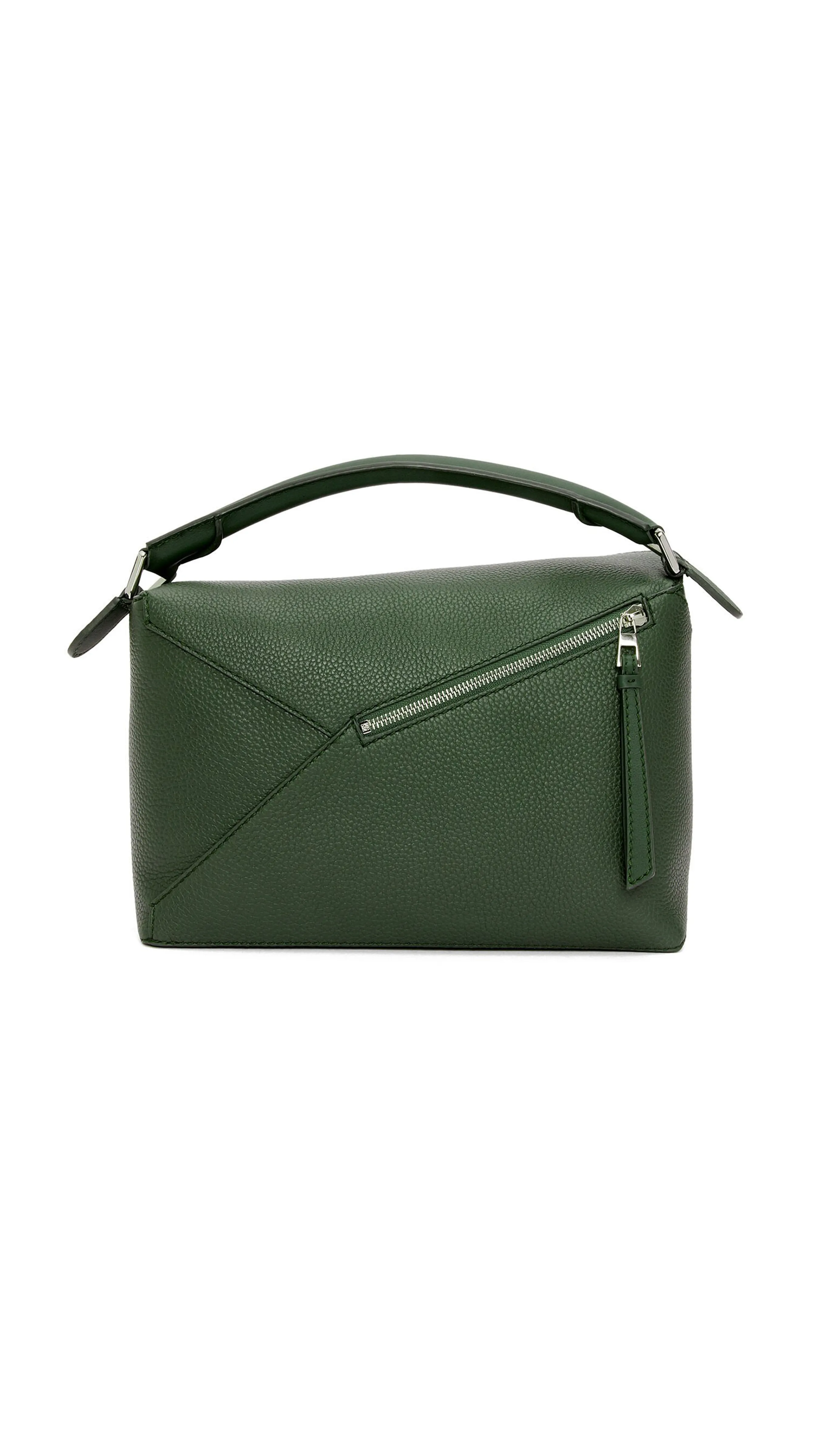 Puzzle Bag in Grained Calfskin - Bottle Green