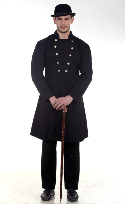 Steampunk -style Tussar Gentleman's Coat