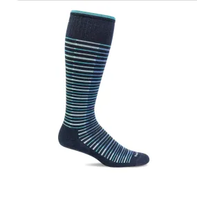 SW99W Black Navy Compression Sock